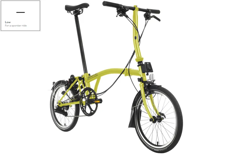 Brompton C Line Explore Folding Bike 2024 in Yuzu Lime-10